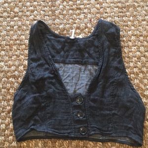 NWOT Free People gray vest size 10